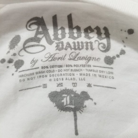 Abbey Dawn shirt Large Rockin' Rebel UK Flag Avril Lavigne band merch - Picture 6 of 9